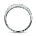 thumbnail image 4 of BERRICLE Sterling Silver Wedding Rings Round Cut Cubic Zirconia CZ Half Eternity Ring for Women, Rhodium Plated Size 10, 4 of 10