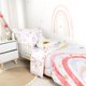 thumbnail image 4 of Juego de ropa de cama para niños pequeños CARUILI Boho Rainbow Girls, 4 piezas, 4 of 7