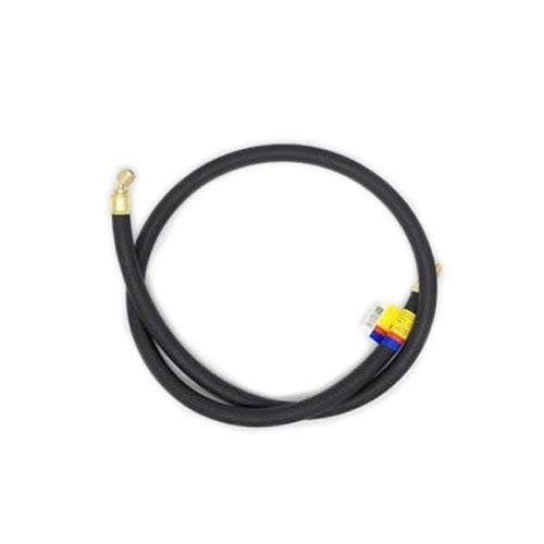 Yellow Jacket 15110 Plus II 1/4" Heavy Duty HCA Straight x Angle Charging Hose, 10', Black