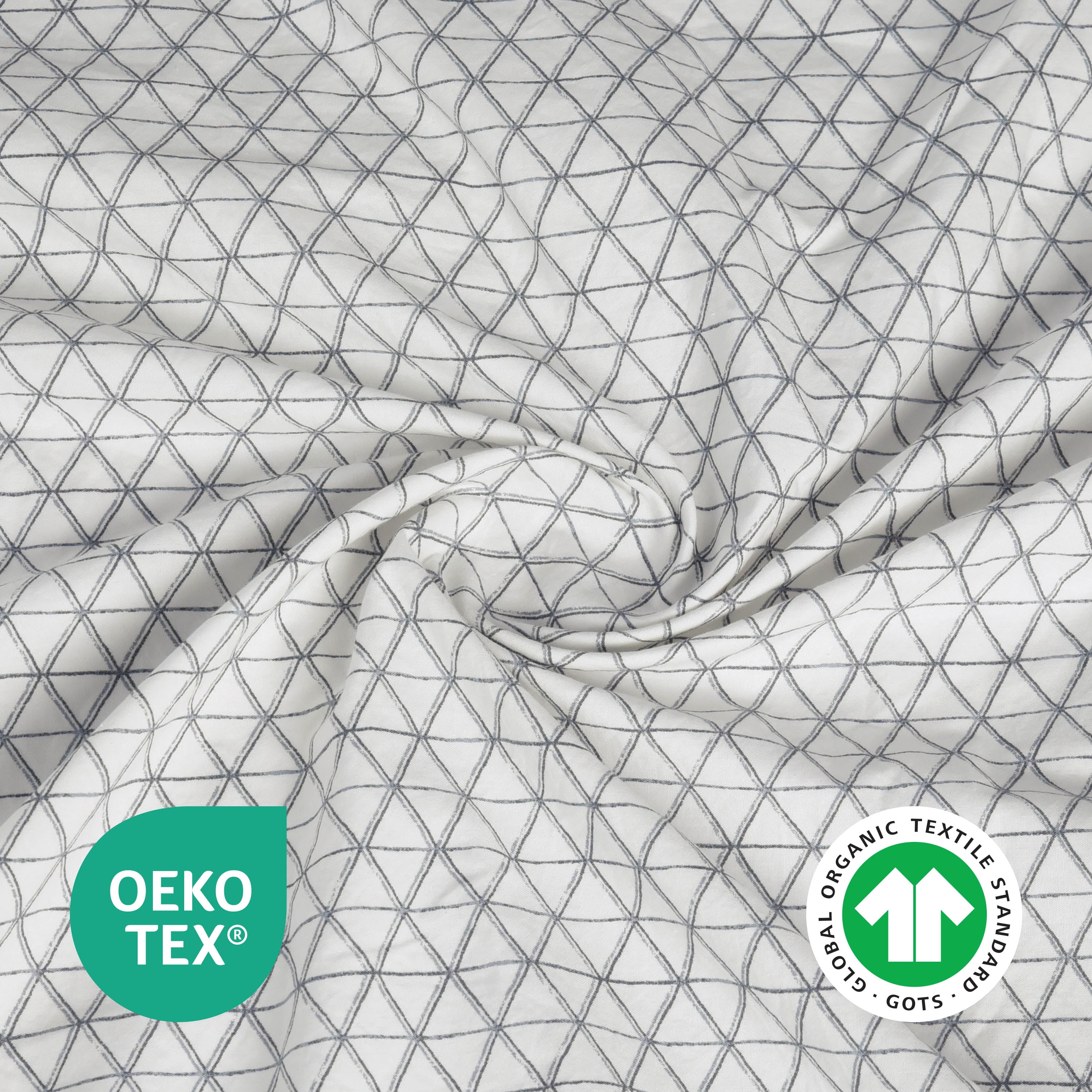 EcoPure 4-Piece Queen Sheet Set | 100% Organic Cotton | Comfort Washed | Deep Pocket | Grey