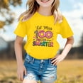 thumbnail image 2 of Gunia 100 Days Of School Shirt Kids Boys Girls Cute Graphic Print Round Neck Tee Back To School Comfortable Casual Soft Shirts Tshirts Tops 1-13 Years, 2 of 4