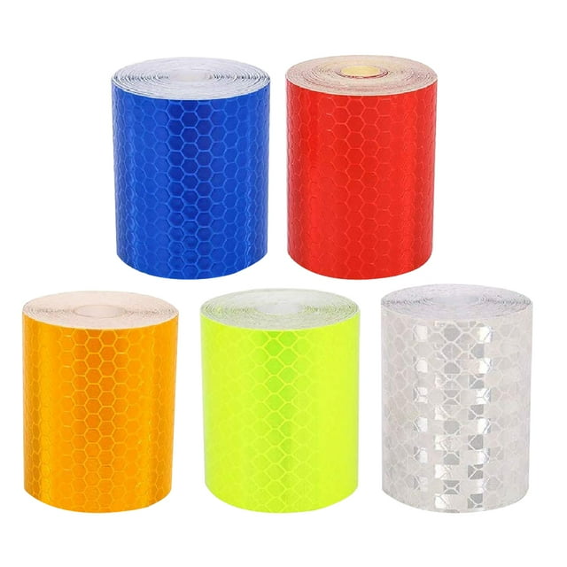 MasteelfCA 5 Rouleaux de Bandes Réfléchissantes Adhésives Décoratives Couleur Cristal
