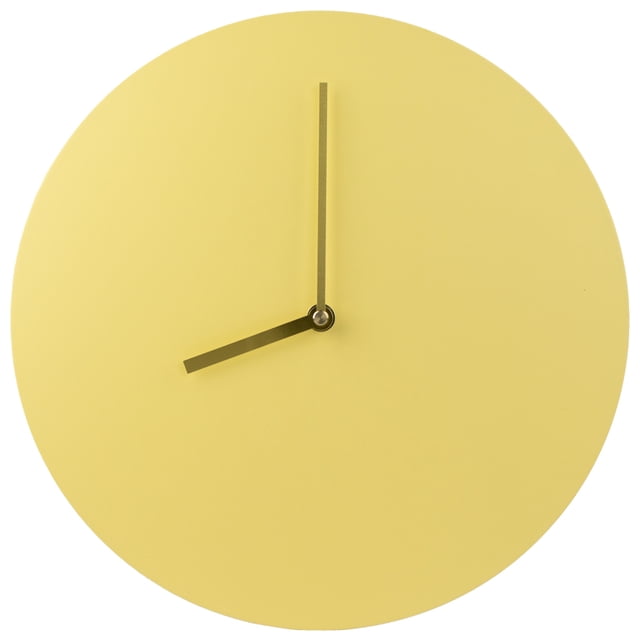 Reloj Pared Amarillo Minimalista | Modelo MC3064Y 30x4x30 cm