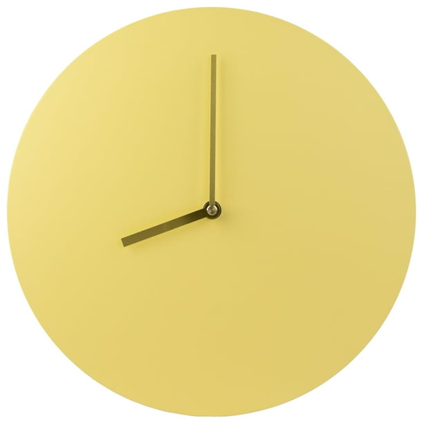Reloj Pared Amarillo Minimalista | Modelo MC3064Y 30x4x30 cm