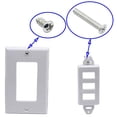 thumbnail image 3 of Placa de Pared Decorativa zdyCGTime con 3 Puertos HDMI 2.0 Soporte 4K 60Hz 1080P Blanco, 3 of 3
