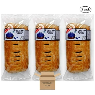 The Snack Store Bundle Bon Appetit Blueberry Cream Danish, Pack of 3 (5 oz)
