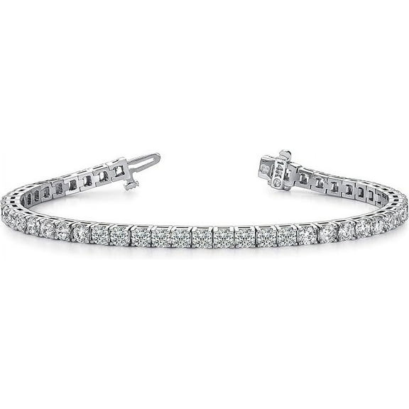 Real Certified Classic Natural Diamond Tennis Bracelet Value Collection