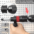 thumbnail image 4 of Cordless Riveting Machine Kit 2.4mm/3.2mm/4.0mm/4.8mm/6.4mm Insert Nut Riveting Tools Industrial Electric Rivet Adapter, 4 of 5