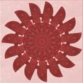 thumbnail image 1 of Ahgly Company Machine Washable Indoor Square Transitional Pastel Pink Area Rugs, 6' Square, 1 of 7