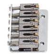 thumbnail image 3 of Electric Guitar Bridge, 6 Strings Hardtail Bridge Glossy Comfortable Touch Metal  For Replacement Silver,Black,Gold, 3 of 8