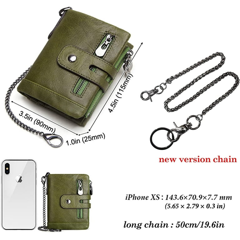 DEFNES Men Genuine Leather RFID Anti-scanning Anti-Theft Zipper DEFNES Men Genuine Leather RFID Anti-scanning Anti-Theft Zipper
