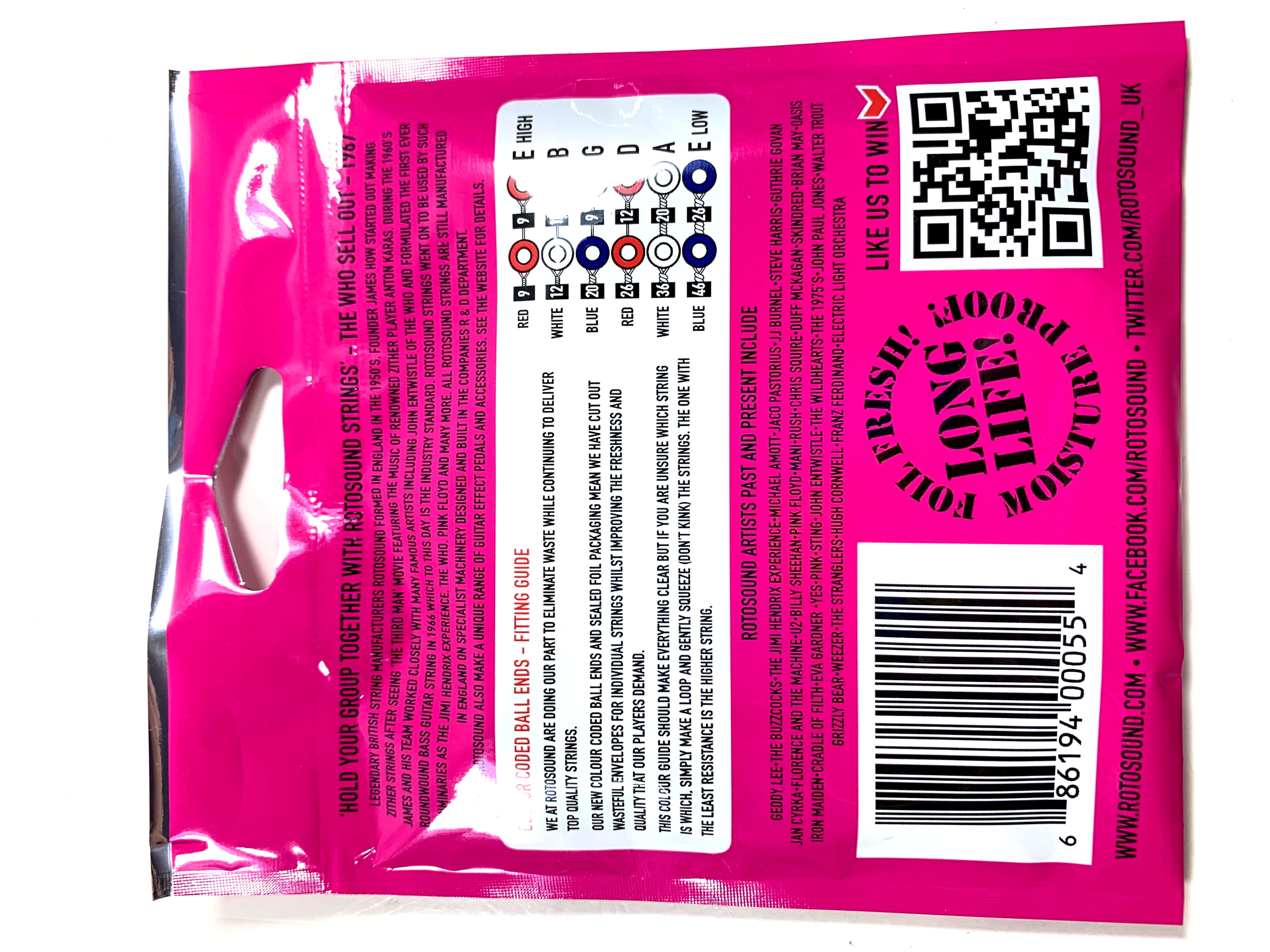 Rotosound Guitar Strings 12-String Electric "Double Six" Super Light - 5 Packs
