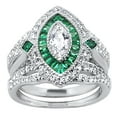 thumbnail image 2 of LaRaso & Co His Her Wedding Ring Set Vintage TRIO Couples Rings 6/12, 2 of 6