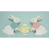 Club Pack of 12 Easter Bunny & Egg Wooden Decorative Accents