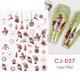 thumbnail image 1 of Pegatina de uñas de copo de nieve con purpurina dorada 3D, suéter blanco reflectante de invierno, Estrella bailarina, árbol de Navidad, lámina de aluminio, puntas de calcomanía de Año Nuevo, 1 of 4