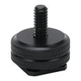 thumbnail image 3 of Flash Shoe Mount Adapter, 1/4in Thread Camera Cold Shoe Adapter Mount Rustproof Non Slip Anodic Oxidation Aluminium Alloy  For Shooting, 3 of 8