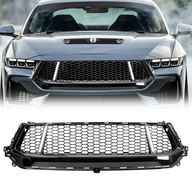 AMERICAN MODIFIED GT Style Front Grille w/LED DRL for 2024+ Mustang EcoBoost/GT