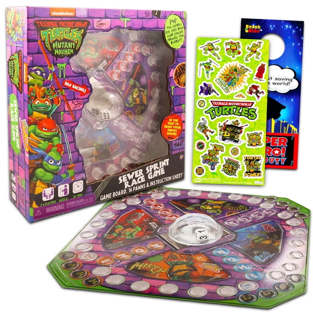 Juego de mesa Teenage Mutant Ninja Turtles Pop Up con pegatinas