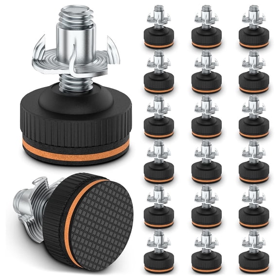 20Pcs Adjustable Furniture Levelers with Floor Protectors