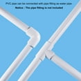 thumbnail image 4 of Unique Bargains Clear PVC Rigid Pipe 57mm ID 63mm OD 12" High Impact for Water Pipe, Aquarium, Fish Tank, Blue, 4 of 6