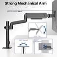thumbnail image 6 of VIVO Black Single Monitor Arm Sit-Stand Desk Mount for Computer Screen up to 32", 6 of 9