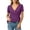 Purple, variant on TGSLY Wrap Front Linen Tops for Women Lightweight Soft Deep V Neck Short Sleeve Shirts Dressy Casual Side Tie Knot Solid Color Blouses XL