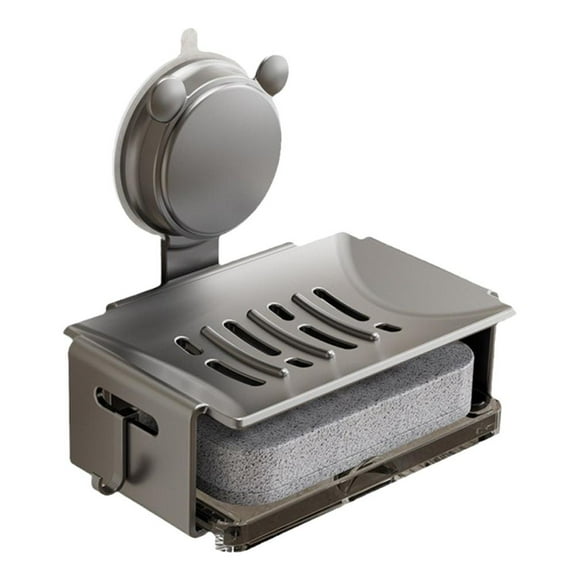 Suction Cup Bar Soap Dish Soap Dishes Sponge Holder Bathroom Shelves` M7S4