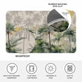 thumbnail image 3 of Summer Tropical Leaves Door Mat Indoor Outdoor, Green Palm Trees Botanical Non Slip Welcome Mat with Rubber Backing, Absorbent Fabric Front Door Mats Entryway Rug for Home Patio Entrance 20"x31.5", 3 of 8