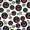Tie Dye Peace Sign Premium Gift Wrap Wrapping Paper Roll