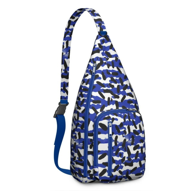 Fashion Colorful Abstract Sling Backpack - Artistic Brushstroke Print Crossbody Bag (Gallery-Worthy Design, Breathable & Tear-Resistant)