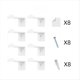 thumbnail image 2 of Adhesivos para Perchero de Sombreros, para Pared, Puerta, Soporte para Gorras de Béisbol, Organizador de Almacenamiento para Armario, Colgador de Gorras, Color ., 2 of 5
