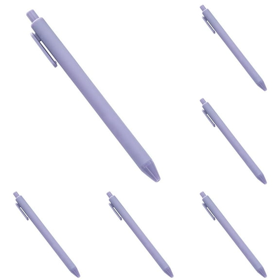 Click Pens, Retractable Ballpoint Pens - 10 Pack in Purple for Ergonomic Writing, Retractable Pens, by Goohae