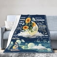 thumbnail image 2 of Birthday Gift for Daughter,Blanket for Daughter Gift from Mom,Super Soft Warm Cozy Bed Couch Travel Sunflower Flannel Throw Blankets Graduation Wedding Anniversary Present 60x50 in, 2 of 6