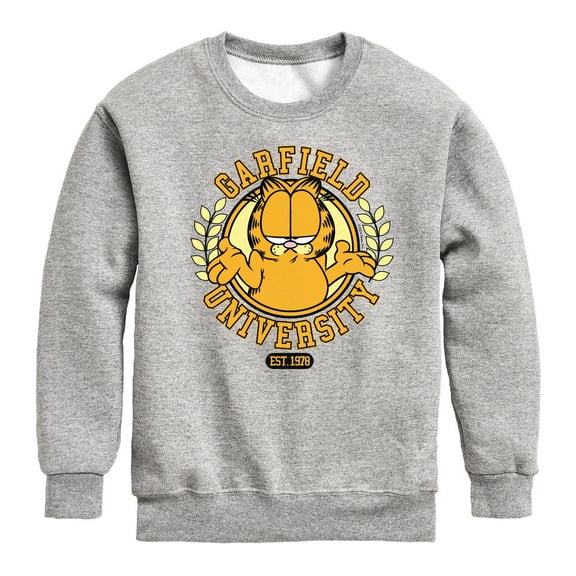 Garfield - University - Toddler & Youth Crewneck Fleece Sweatshirt