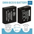 thumbnail image 2 of BM 2 DMW-BCG10 Batteries for Panasonic Lumix DMC-SZ8 TZ20 TZ25 TZ30 TZ35 ZR1 ZR3 ZS1 ZS3 ZS5 ZS6 ZS7 ZS8 ZS9 ZS10 ZS15 ZS19 ZS20 ZS25 ZX1 ZX3 Cameras, 2 of 4