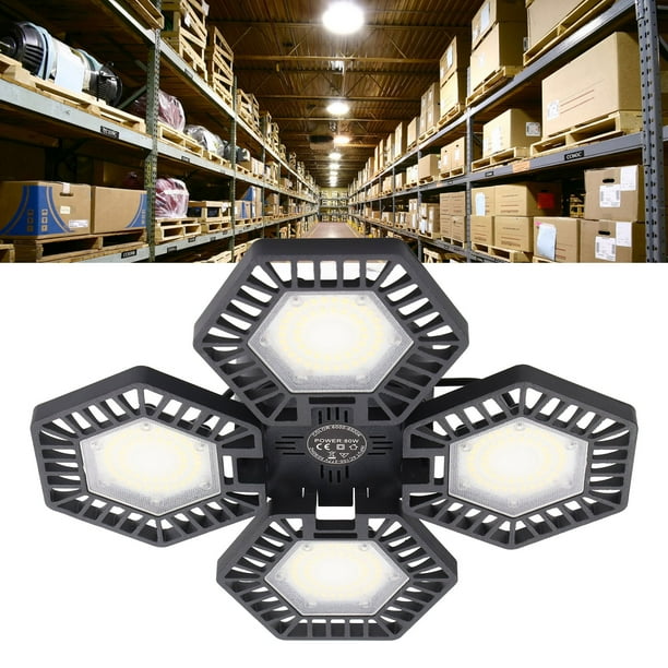 LED Garage Light 90 Degree Adjustment LED High Bay Light 80W For