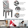 thumbnail image 3 of Chair Covers, Dining Room Chair Covers Stretch Dining Chair Covers Set of 4,Chair Covers for Dining Room,Kitchen,Hotel,Ceremony, 3 of 6