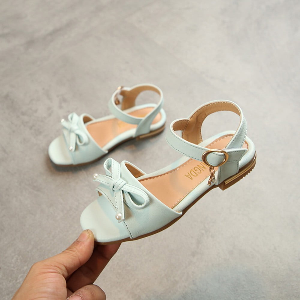 5 Shoes Girl Children Kids Girls Bowknot Pendant Princess Single Casual