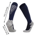 thumbnail image 3 of WEAIXIMIUNG Long Socks Adult Soccer Socks Striped Pattern Long Comfortable Breathable Non Sole Sports Style, 3 of 4