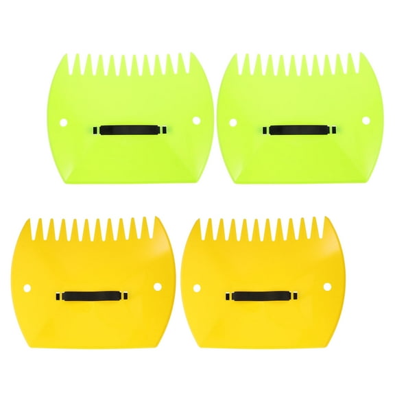 Worgeous 2 Pairs Of Garden Leaf Collector Leaf Rakes For Lawns Heavy Duty Yard Rakes For Leaves Hand Rake Garden Tool Leaf Grabbers For Yard Work Garden Yard