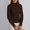 Coffee, variant on Sentmoon Fall Sweaters Crew Neck Long Sleeve Solid Color Womens Tops Trendy Plus Size Breathable Loose Work Tops for Women Comfy Fall and Winter for Coffee Date Sweater Khaki Free Size