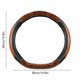 thumbnail image 3 of Funda para volante de coche, funda para manillar de volante, funda para volante de piel transpirable con veta de madera., 3 of 6