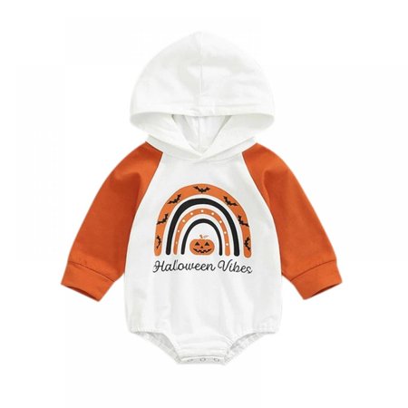 

Unisex Baby Romper Sweatshirt Hoodie Bodysuit Top Long Sleeve Pullover Fall Winter Romper Top