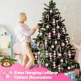 thumbnail image 6 of Lksixu 18 Pcs Christmas Candy Ornaments, Christmas Tree Decorations, Shatterproof Plastic Candy Cane Peppermint Decorative Pendants, Glitter Xmas Tree Hanging Lollipop for Holiday Wedding Party, 6 of 9