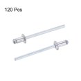 thumbnail image 4 of Unique Bargains 3.2mm Diameter 5mm Grip Length Silver Tone Aluminum Blind Rivets 120 Pack, 4 of 4