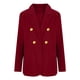 thumbnail image 2 of TaTaai Women's Casual Suit Coat Long Sleeve Lapel Collar Button Front Patch Pockets Solid Color Blazer Slim Fit Lightweight Spring Summer Daily Office Wear Gift, 2 of 5