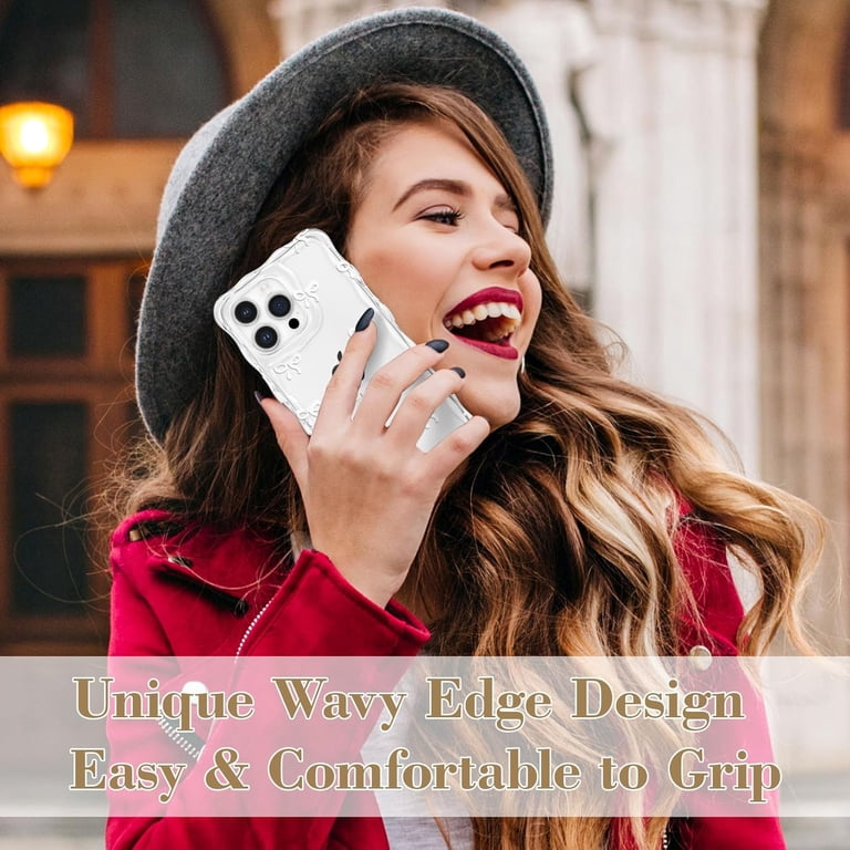 Case For Iphone 17, Clear Cute Ribbon Bowknot Pattern