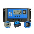 thumbnail image 1 of 20A 10A Solar Charge Controller PWM 12V 24V Regulator Solar Panel PV Home Battery Charger LCD Dual USB 5V Output ,High Charging Efficiency, 1 of 4