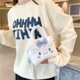 thumbnail image 4 of Bolso de hombro pequeño de felpa para mujer, bolsa de teléfono móvil con dibujos animados, novedad de 2023, 4 of 4