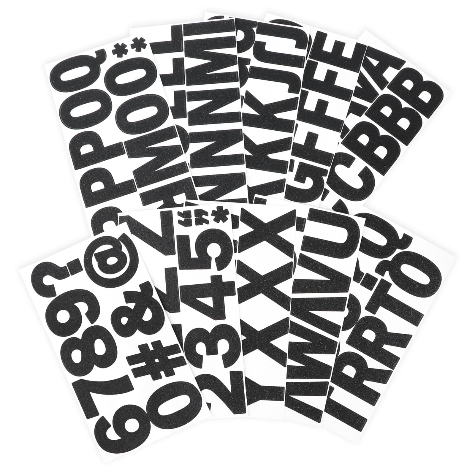 Recollections Black Glitter Alphabet Stickers, 12 Pack